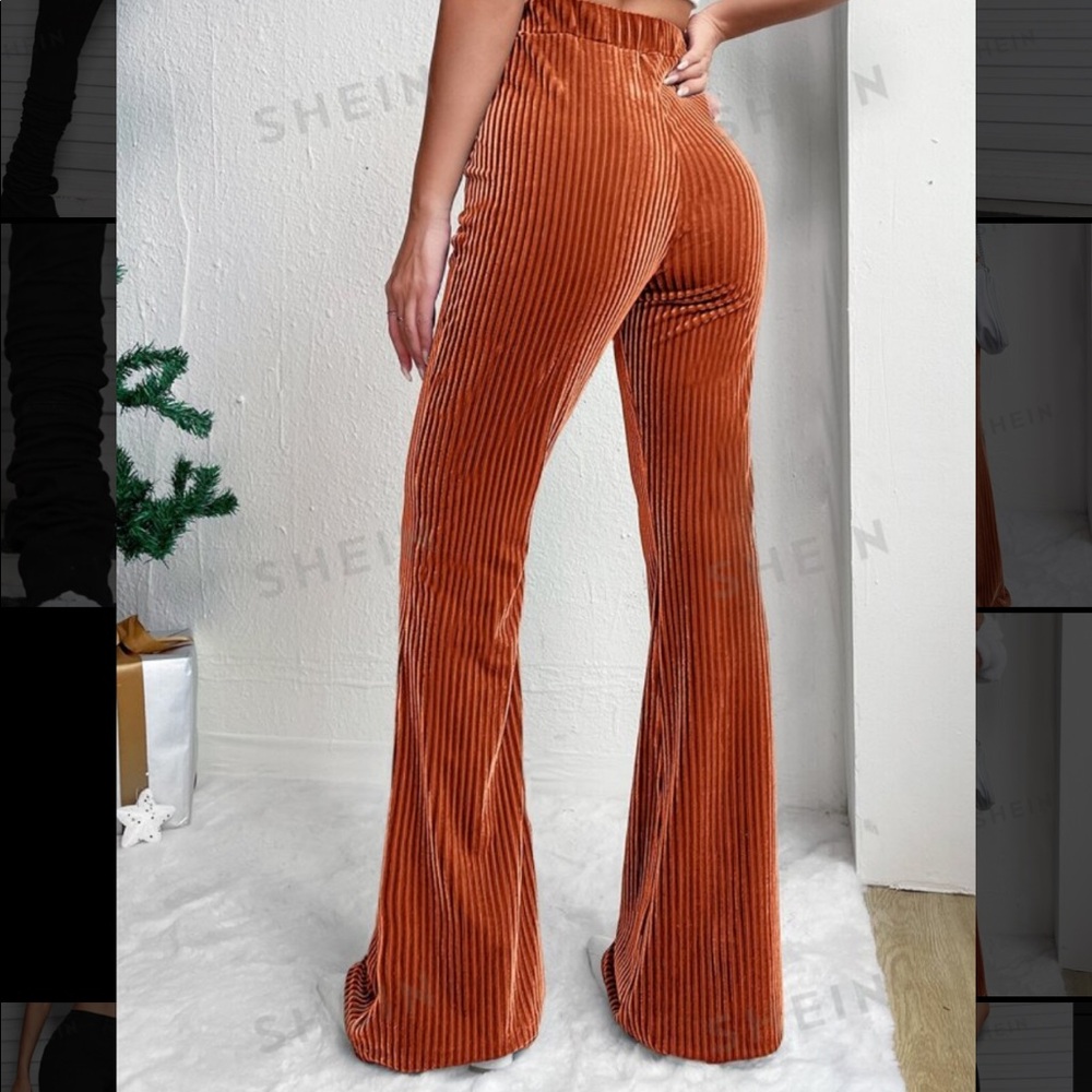 Copper Flare Leg Pants - Picture 2 of 4